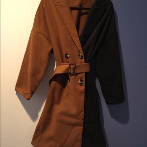 NWOT TWO TONE COAT